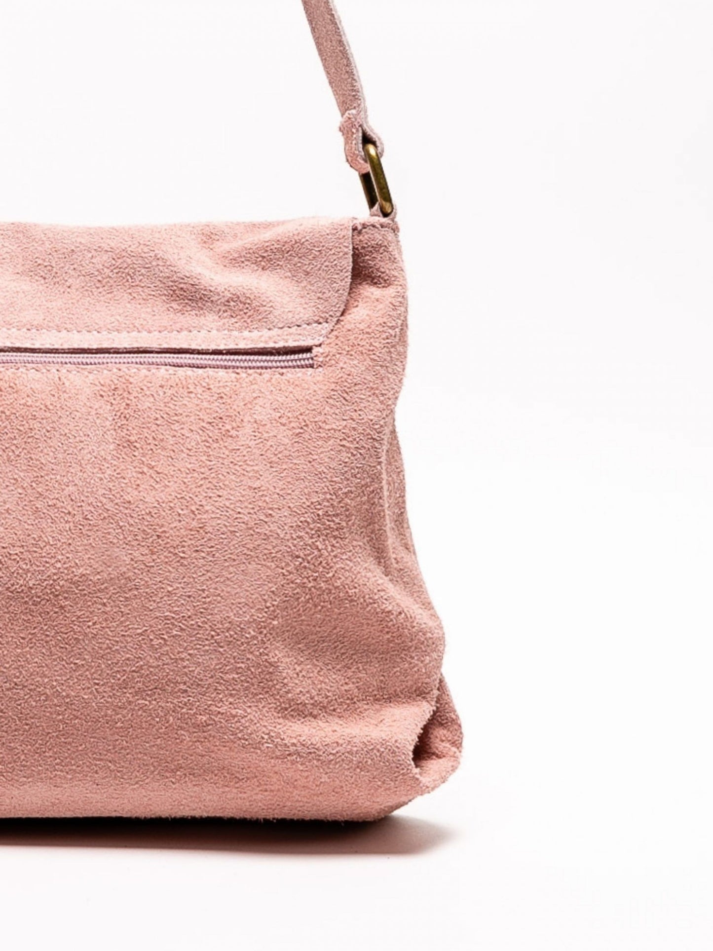 Bolso de piel ante rosa para mujer, diseño sofisticado con correa ajustable y cierre Ideal para cualquier ocasión. Compra bolsos de piel online.