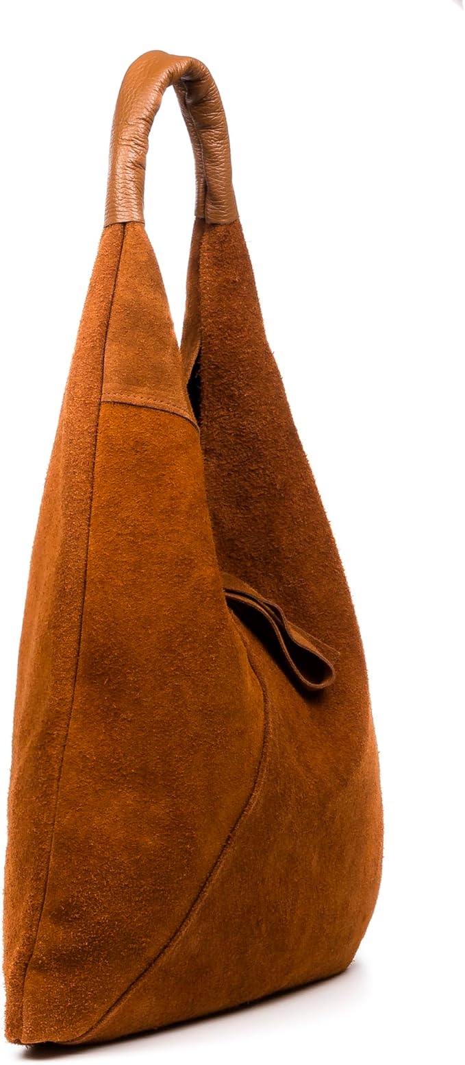 bolsa serraje color marron. estilo boho moderno. incluye monedero. comprar onlline