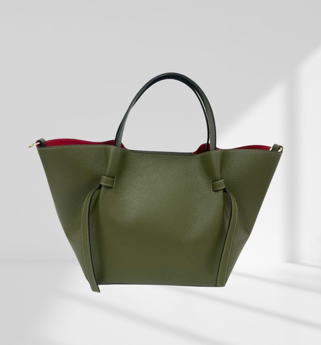 bolso de cuero genuino para mujer 