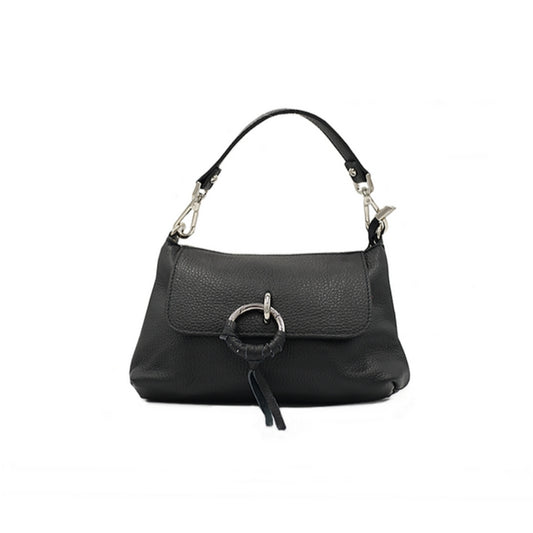 bolso de mano con anilla metalica