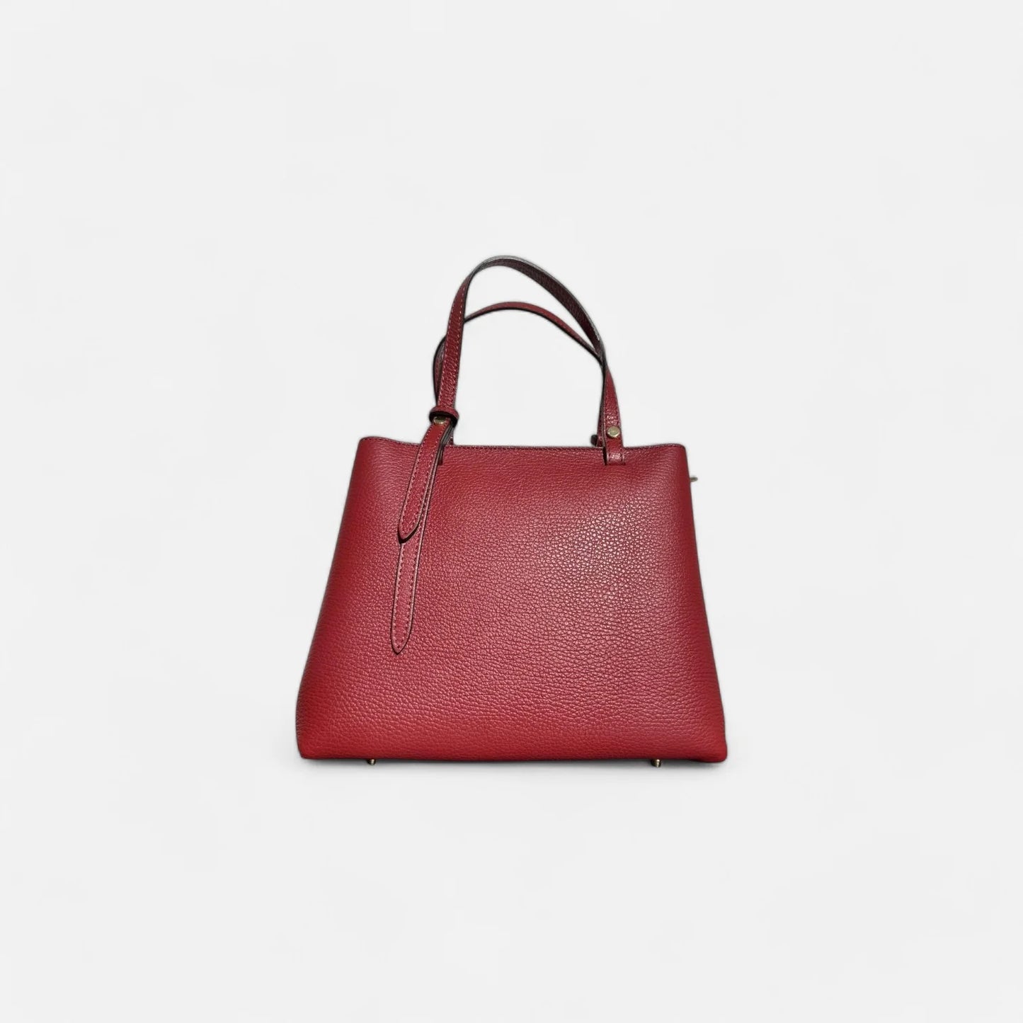 Bolso rojo de piel auténtica para mujer, diseño elegante con asas de piel. Ideal como bolso de mano o bandolera. Compra online